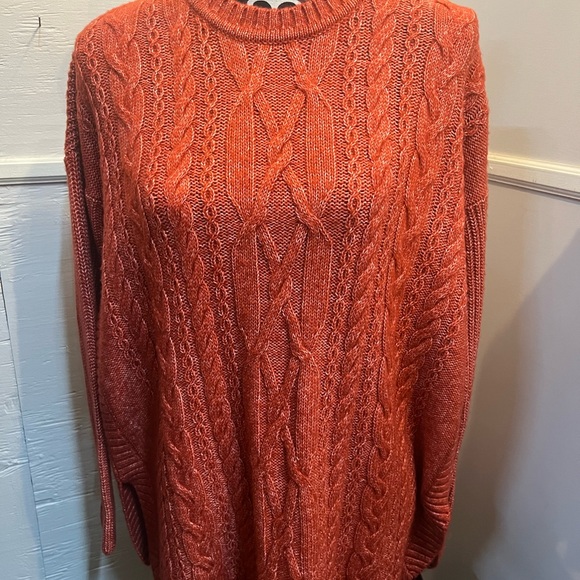 CAbi Sweaters - CAbi Women's Cable Knit Sweater - Rust